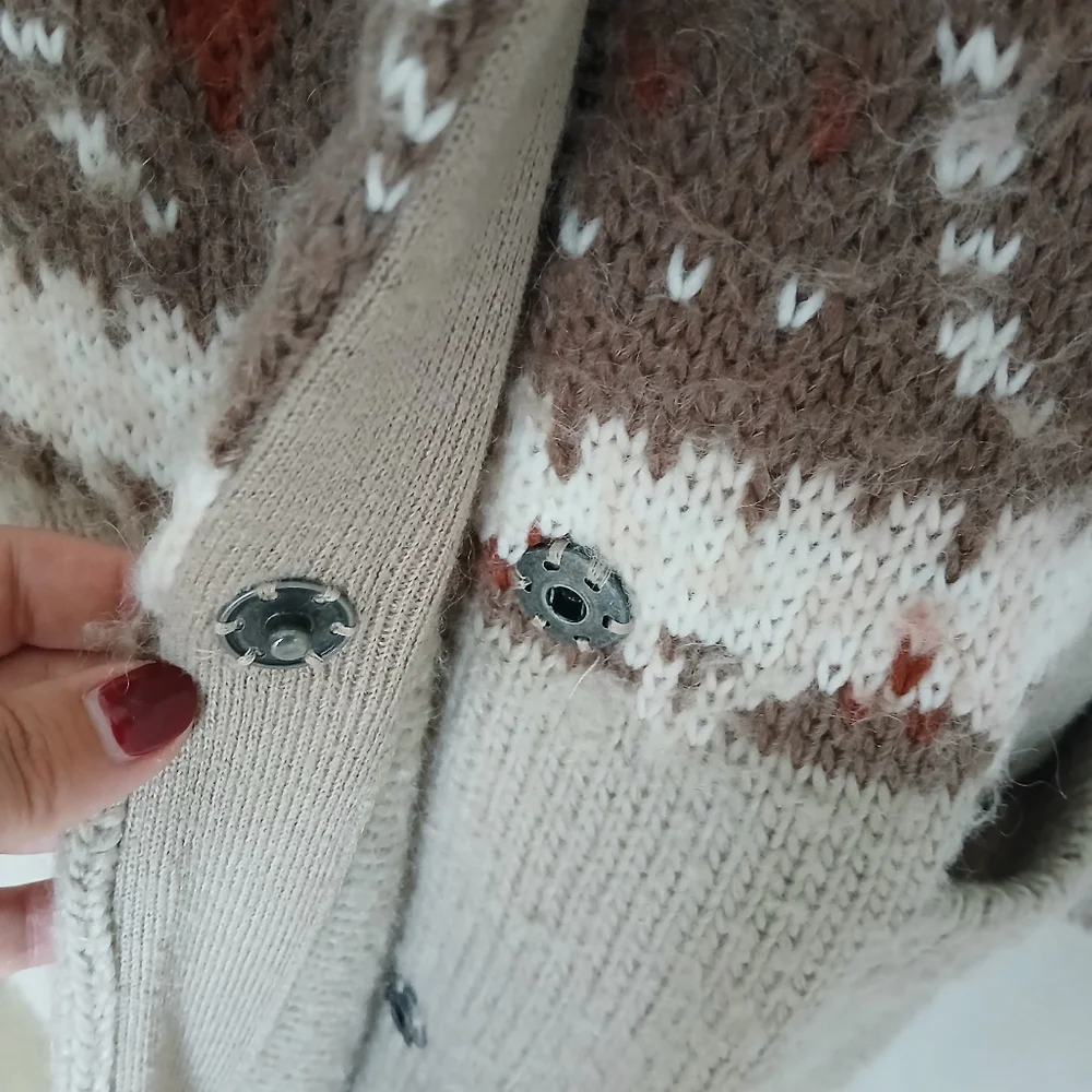 Free People Frosted Fair‎ Isle Cardigan